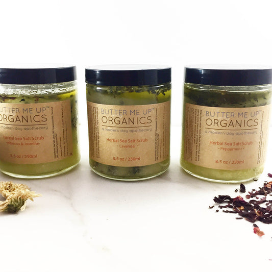 Organic Sea Salt Herbal Scrub Spa Pamper Treat - Homeland Harvest