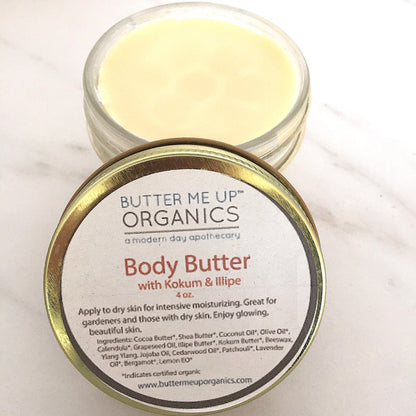 Organic Body Butter / Gardener's Hands / Gardner's Therapy / Elbow Lotion / Heel Lotion / Dry Skin / Dry Hands / Foot Lotion / Hydrating - Homeland Harvest