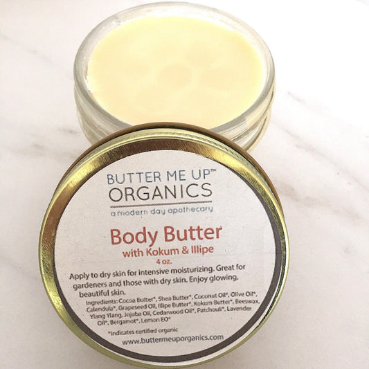 Organic Body Butter / Gardener's Hands / Gardner's Therapy / Elbow Lotion / Heel Lotion / Dry Skin / Dry Hands / Foot Lotion / Hydrating - Homeland Harvest