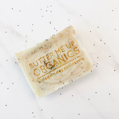 Lemon Poppyseed / VEGAN soap / PALM FREE / Exfoliating Soap / Scrub Soap - Homeland Harvest