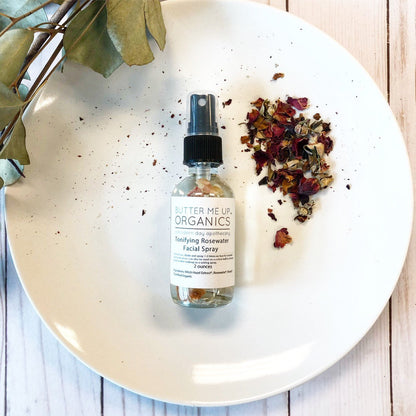 Organic Rosewater Toner / Facial Mist / Makeup Setting Spray / Organic Rosewater / Organic Toner / Organic Setting Spray - Homeland Harvest