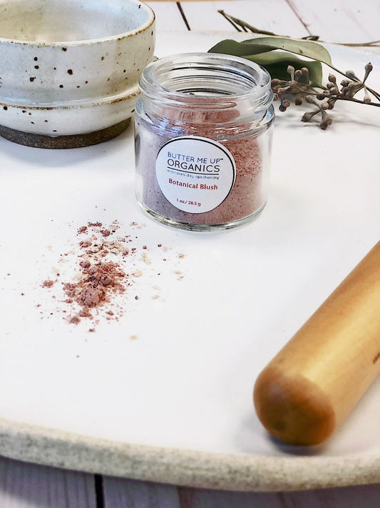 Organic Botanical Blush / Natural Blush / Titanium Dioxide FREE / Chemical Free / Butter Me Up Organics - Homeland Harvest