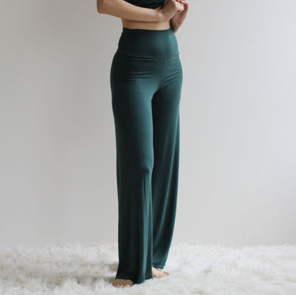 Pajama Set including Bamboo Pants and a lace trimmed Camisole - Homeland Harvest