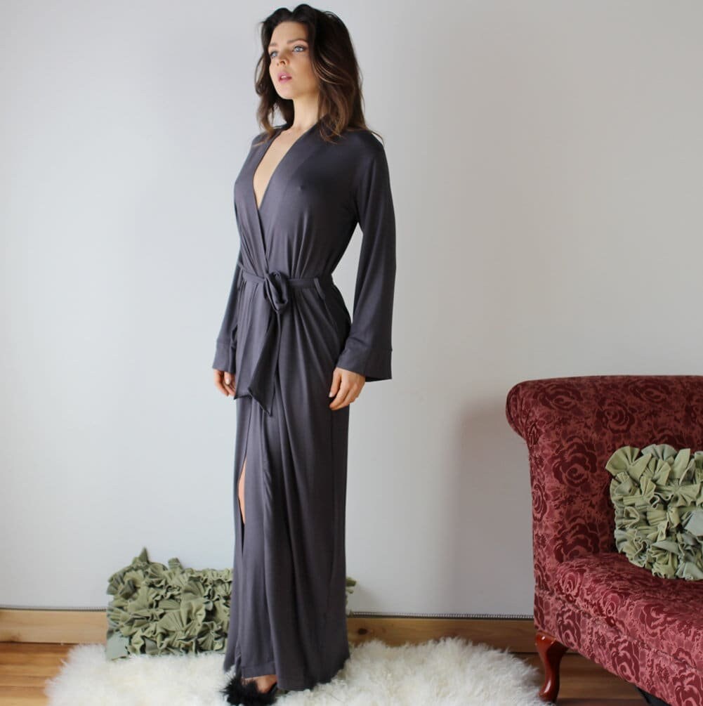 Full Length Bamboo Robe - Homeland Harvest