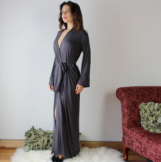 Full Length Bamboo Robe - Homeland Harvest