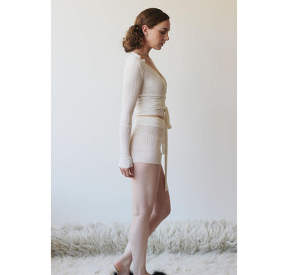 silk and cashmere shrug or wrap cardigan - Homeland Harvest