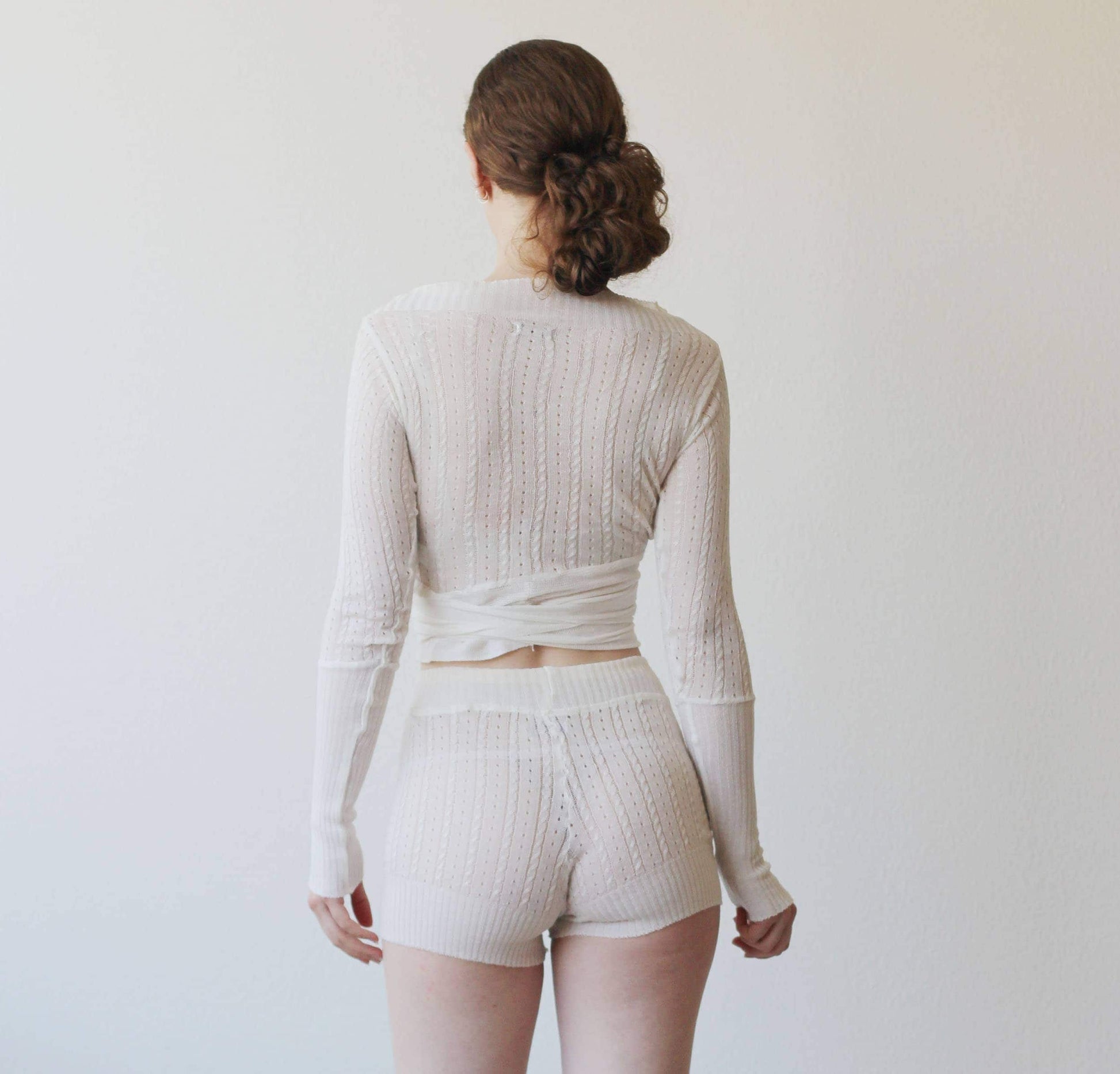 silk and cashmere shrug or wrap cardigan - Homeland Harvest