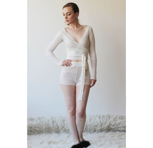 silk and cashmere shrug or wrap cardigan - Homeland Harvest