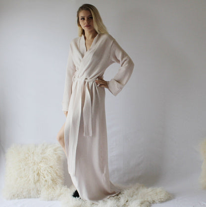 Long Merino Wool Robe - Homeland Harvest