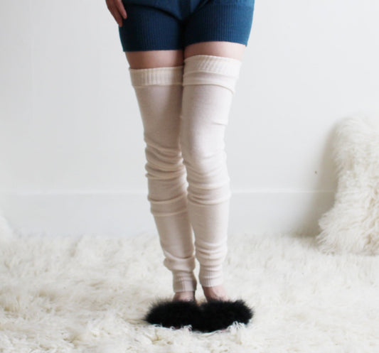 Merino Wool Over the Knee Stockings - Homeland Harvest
