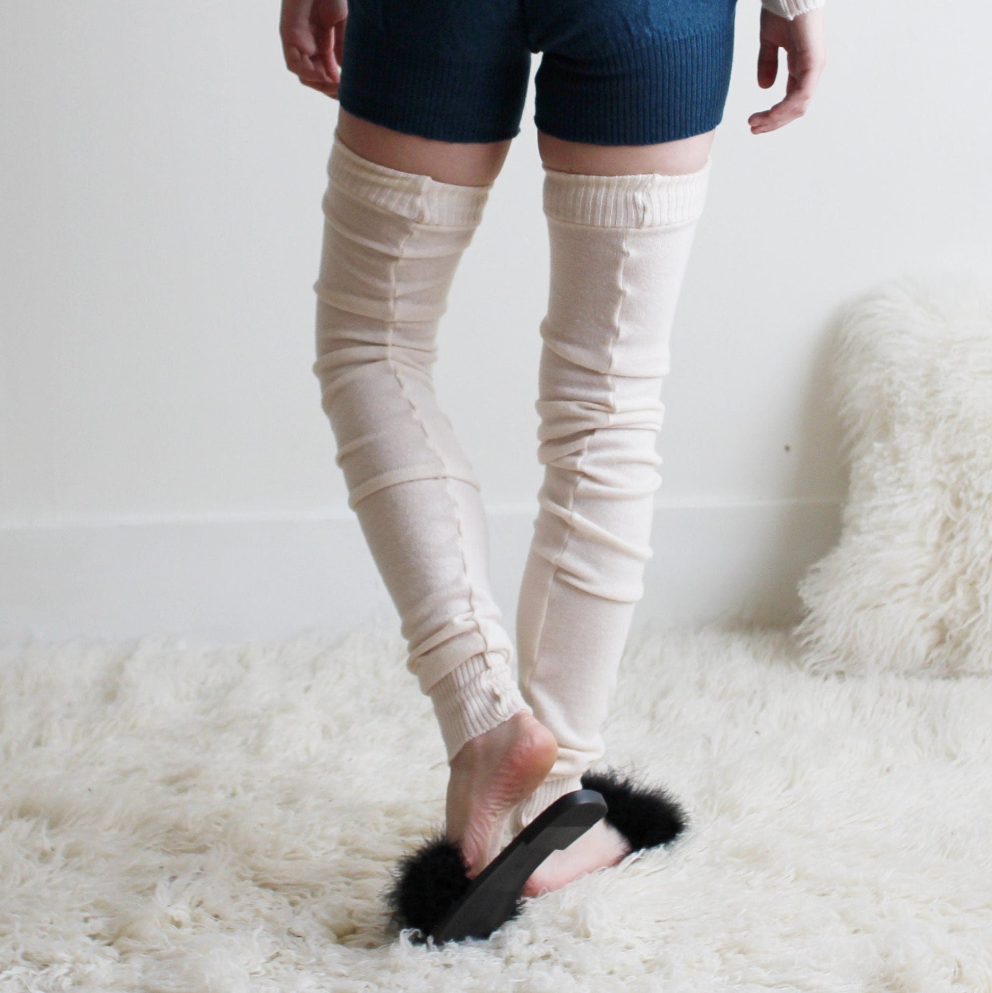 Merino Wool Over the Knee Stockings - Homeland Harvest