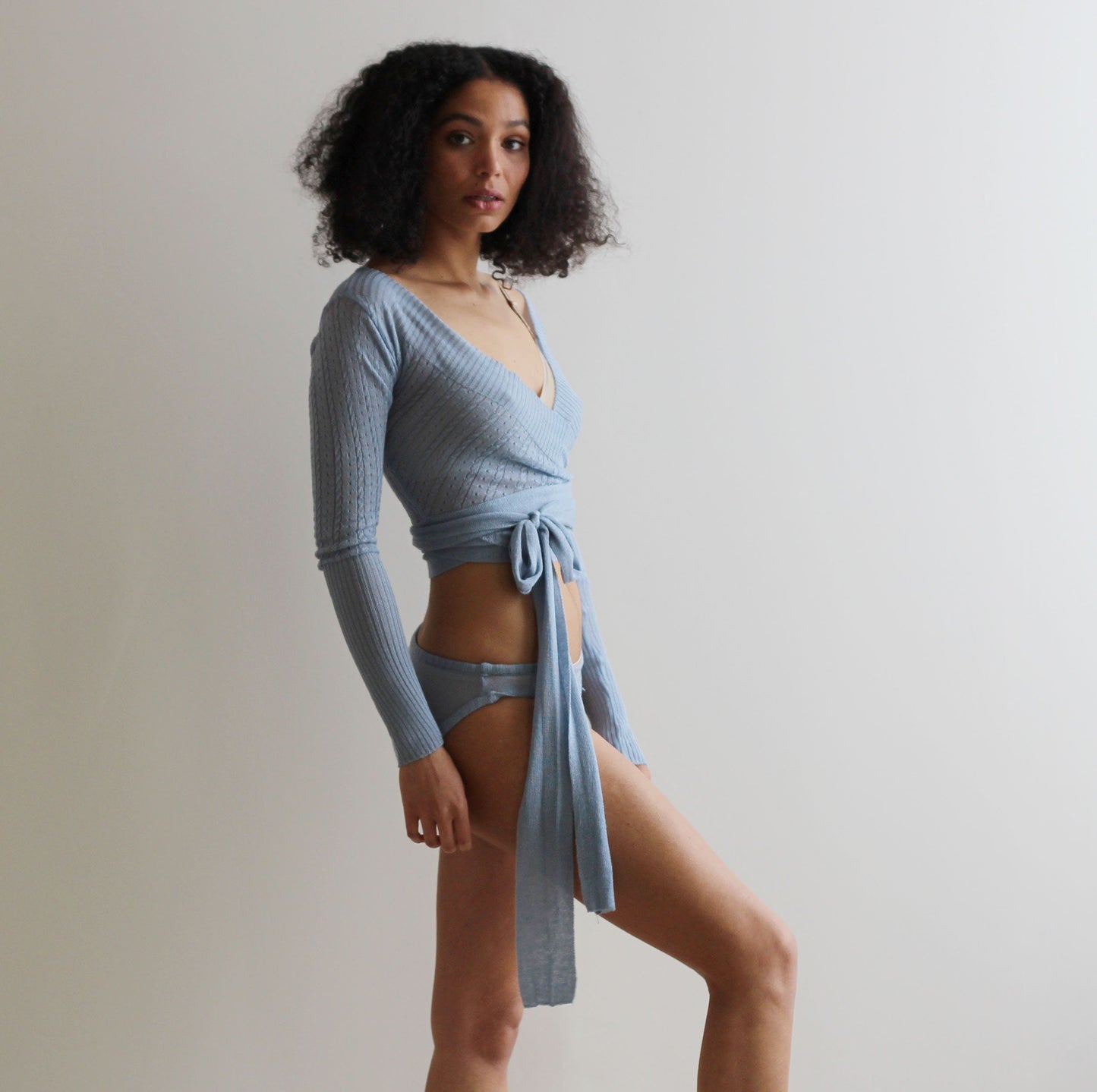 Silk and cashmere shrug or wrap cardigan - Homeland Harvest