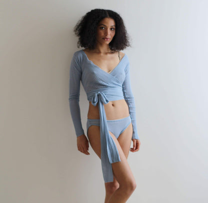Silk and cashmere shrug or wrap cardigan - Homeland Harvest