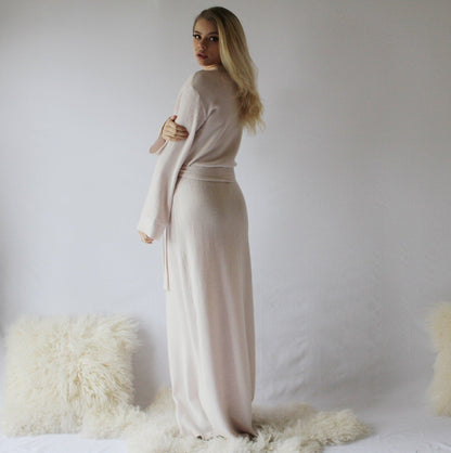 Long Merino Wool Robe - Homeland Harvest