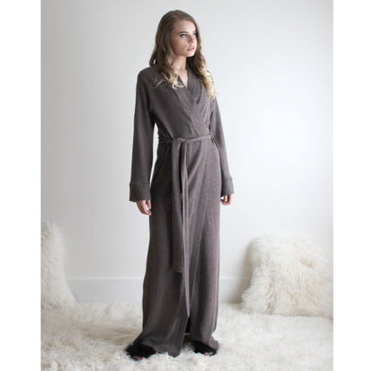 Merino Wool Robe in Full Length - Homeland Harvest