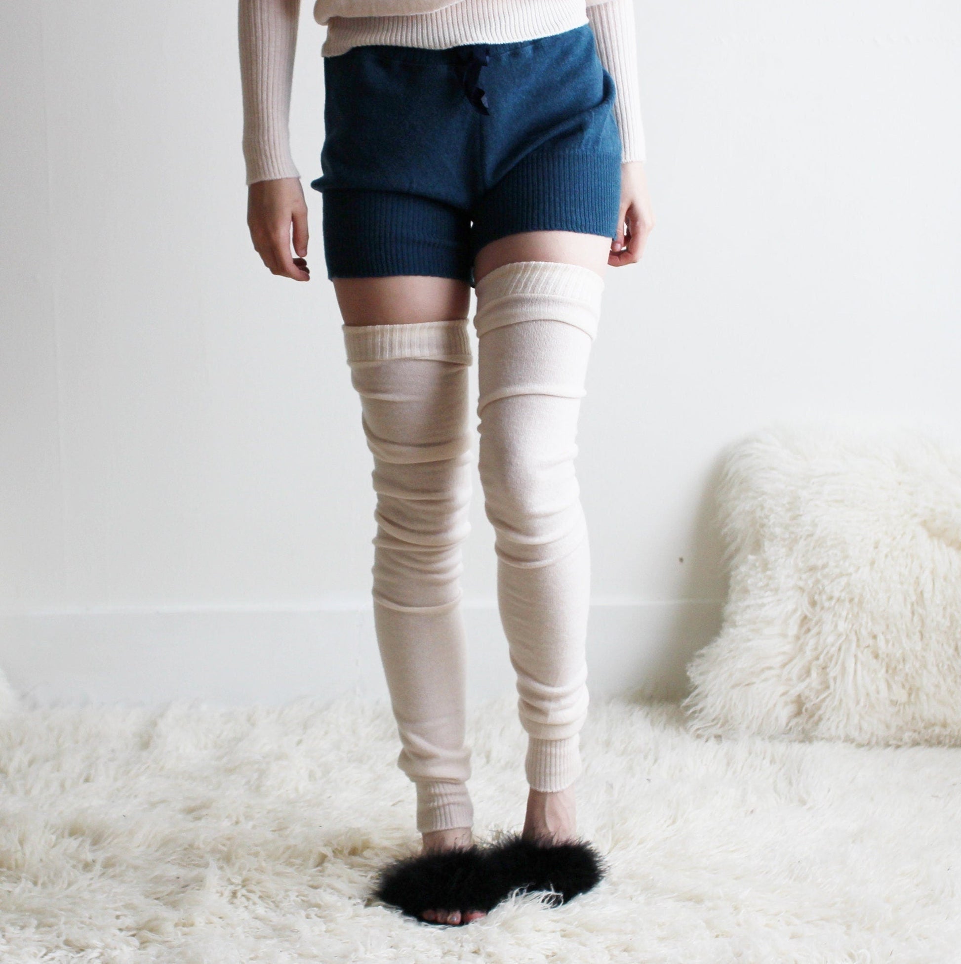 Merino Wool Over the Knee Stockings - Homeland Harvest
