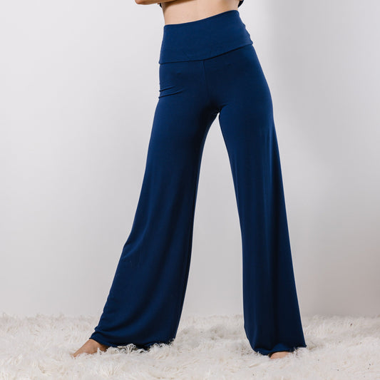 Wide Leg lounge pants with a Foldover Waist - Homeland Harvest