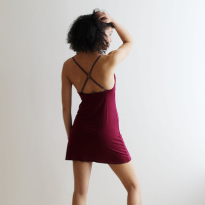 Short Bamboo Nightgown - Homeland Harvest