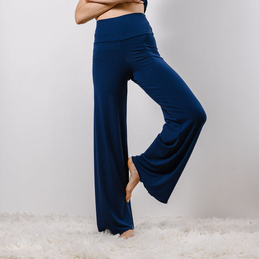 Wide Leg lounge pants with a Foldover Waist - Homeland Harvest