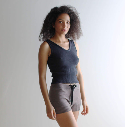 Merino Wool Sweater Knit Tank Top - Homeland Harvest