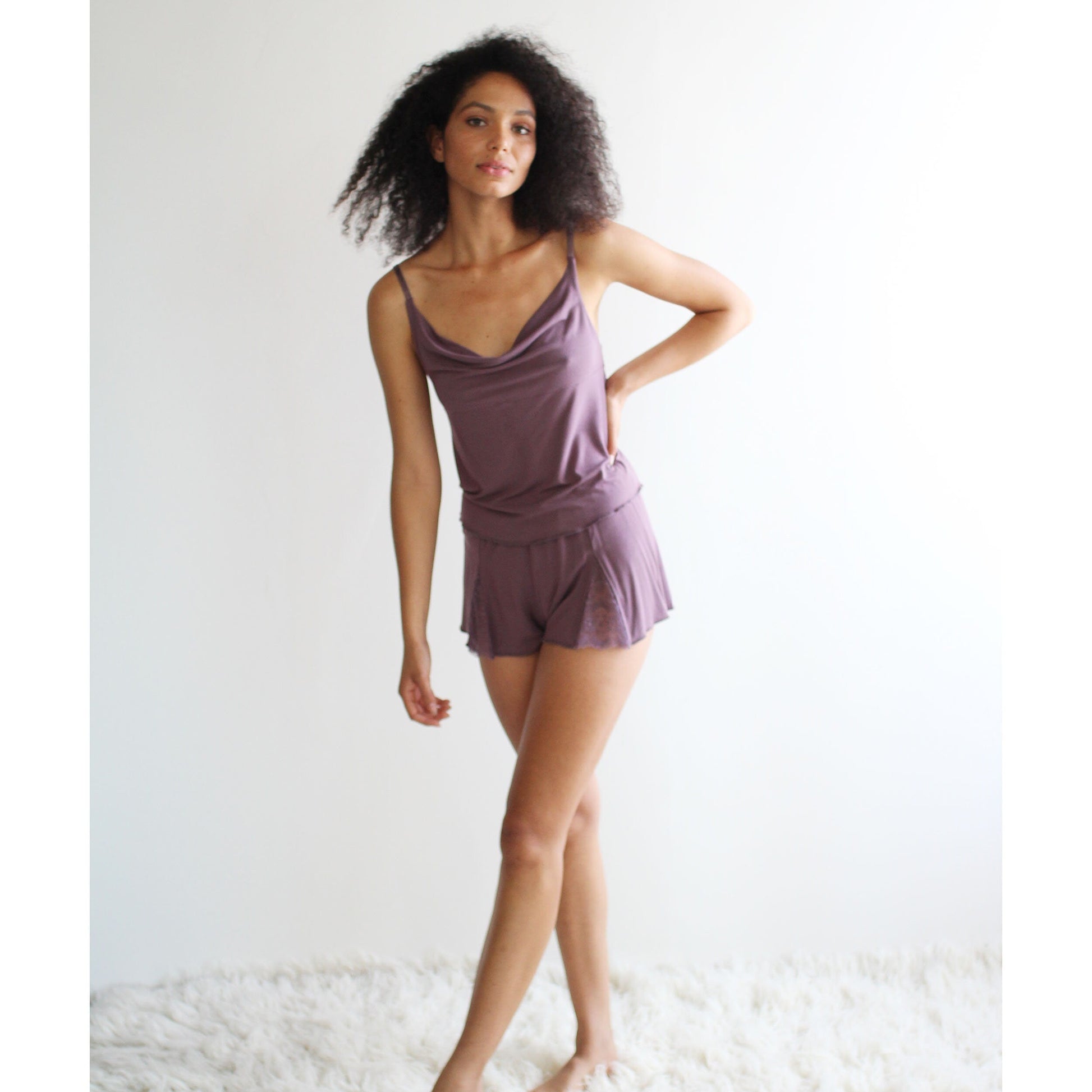 2 Piece lingerie pajama set includes Camisole and Boxers - Homeland Harvest