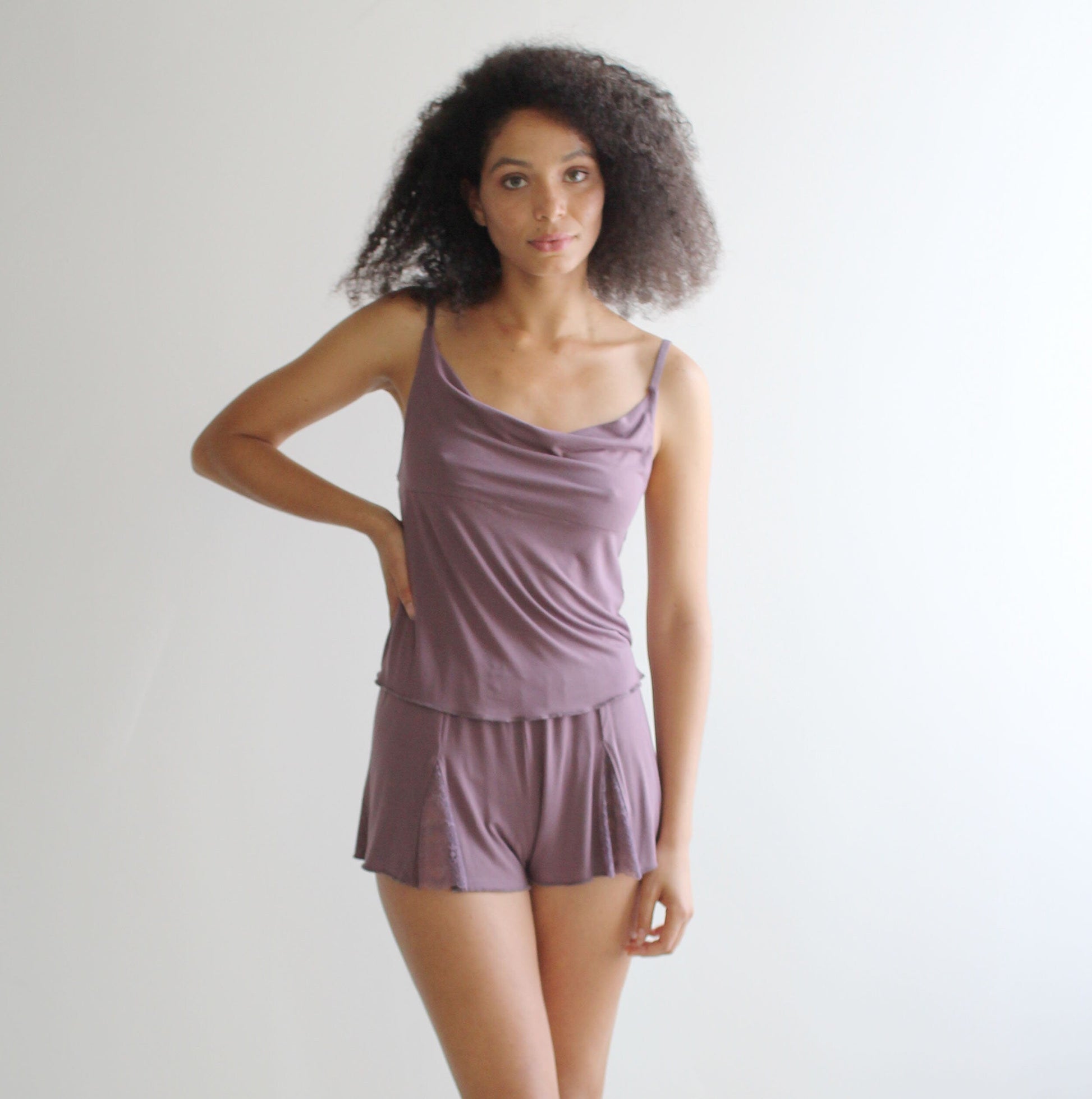 2 Piece lingerie pajama set includes Camisole and Boxers - Homeland Harvest