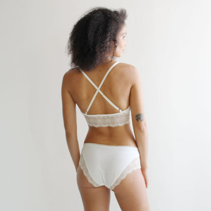 Organic Cotton Lingerie Set Including the Bralette and Panties - Homeland Harvest
