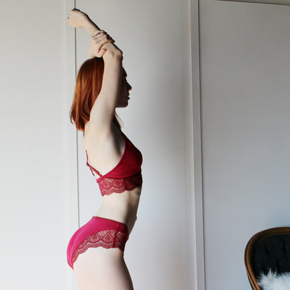 Tencel and Organic Cotton Lingerie with Lace Trim - Homeland Harvest
