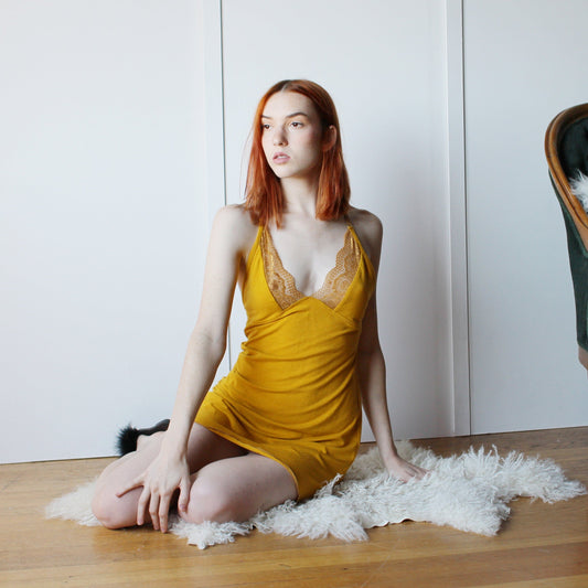 Tencel and Organic Cotton Nightgown with lace trim - Homeland Harvest