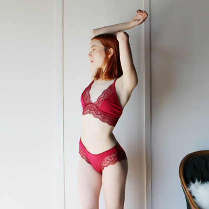 Tencel and Organic Cotton Lingerie with Lace Trim - Homeland Harvest