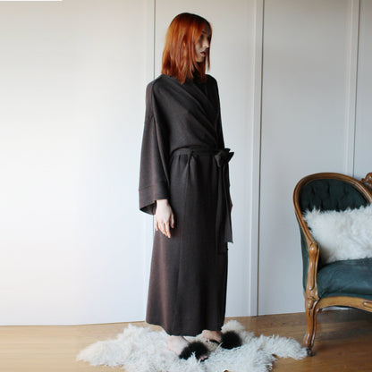 Wool Kimono Robe - Homeland Harvest