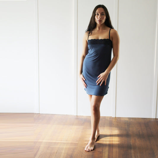 Bamboo Slip with Lace Trim - Homeland Harvest