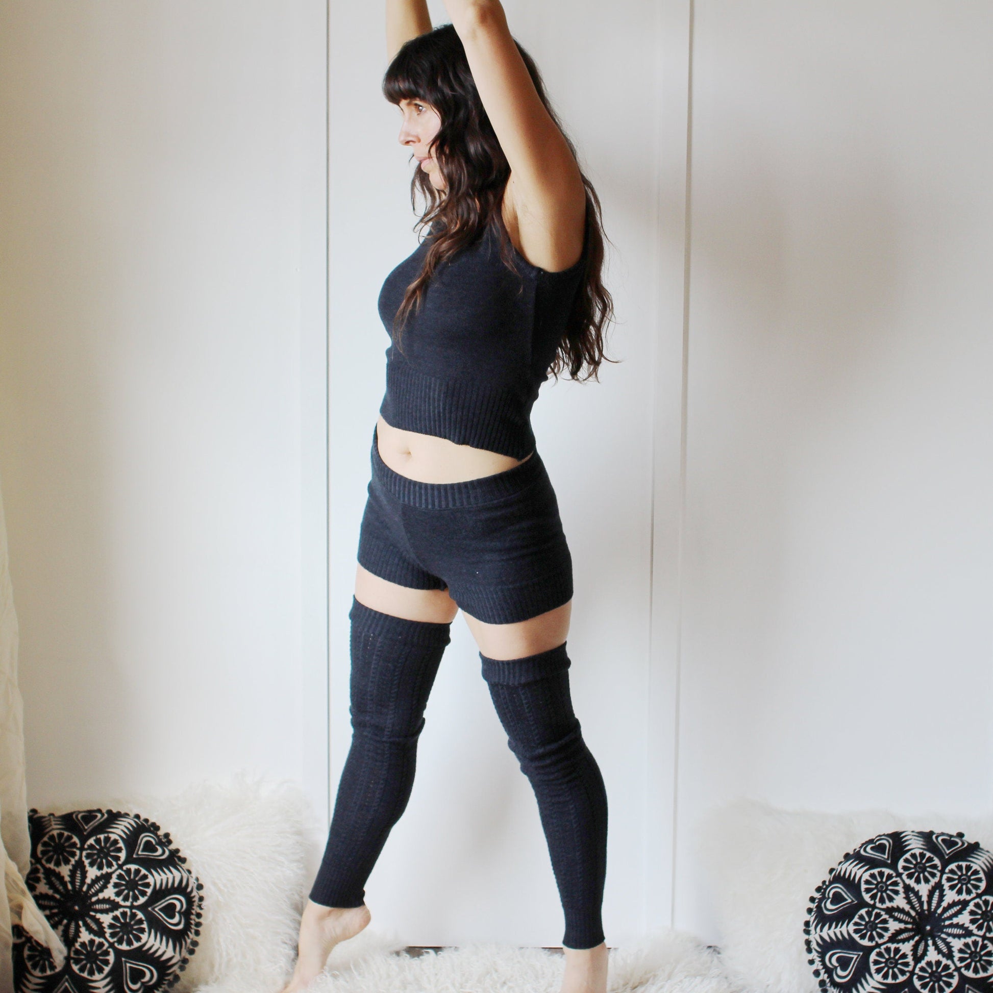 Merino Wool Sweater Loungewear Shorts - Homeland Harvest