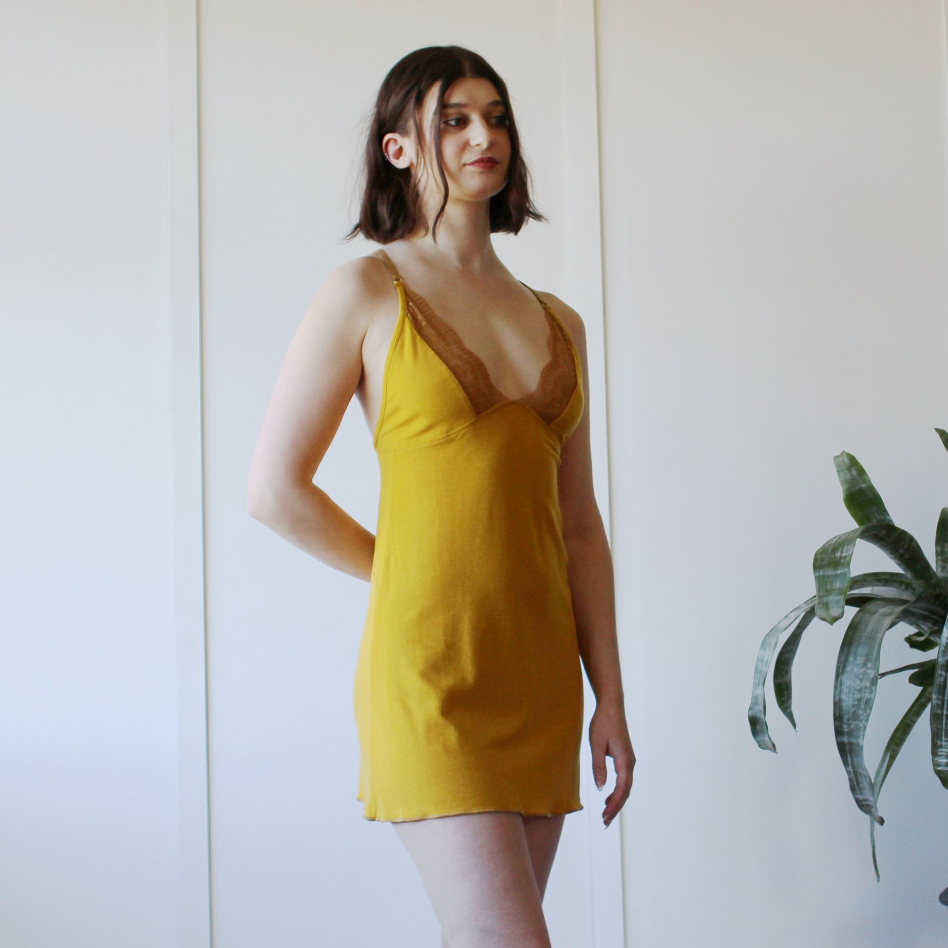 Tencel and Organic Cotton Nightgown with lace trim - Homeland Harvest