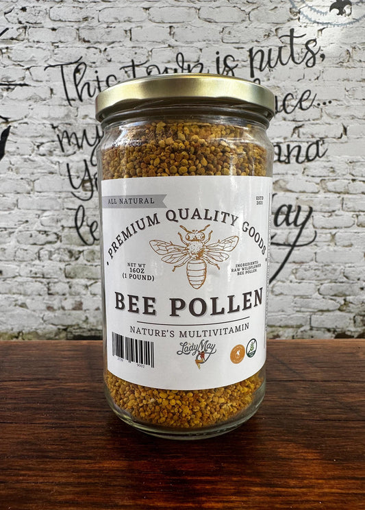 Bee Pollen, 1 Pound All Natural Organic Superfood by the Lady May