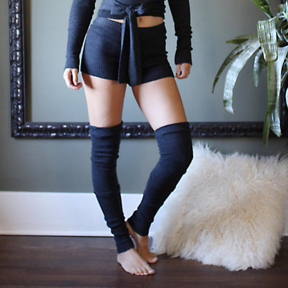 Merino Wool Sweater Loungewear Shorts - Homeland Harvest