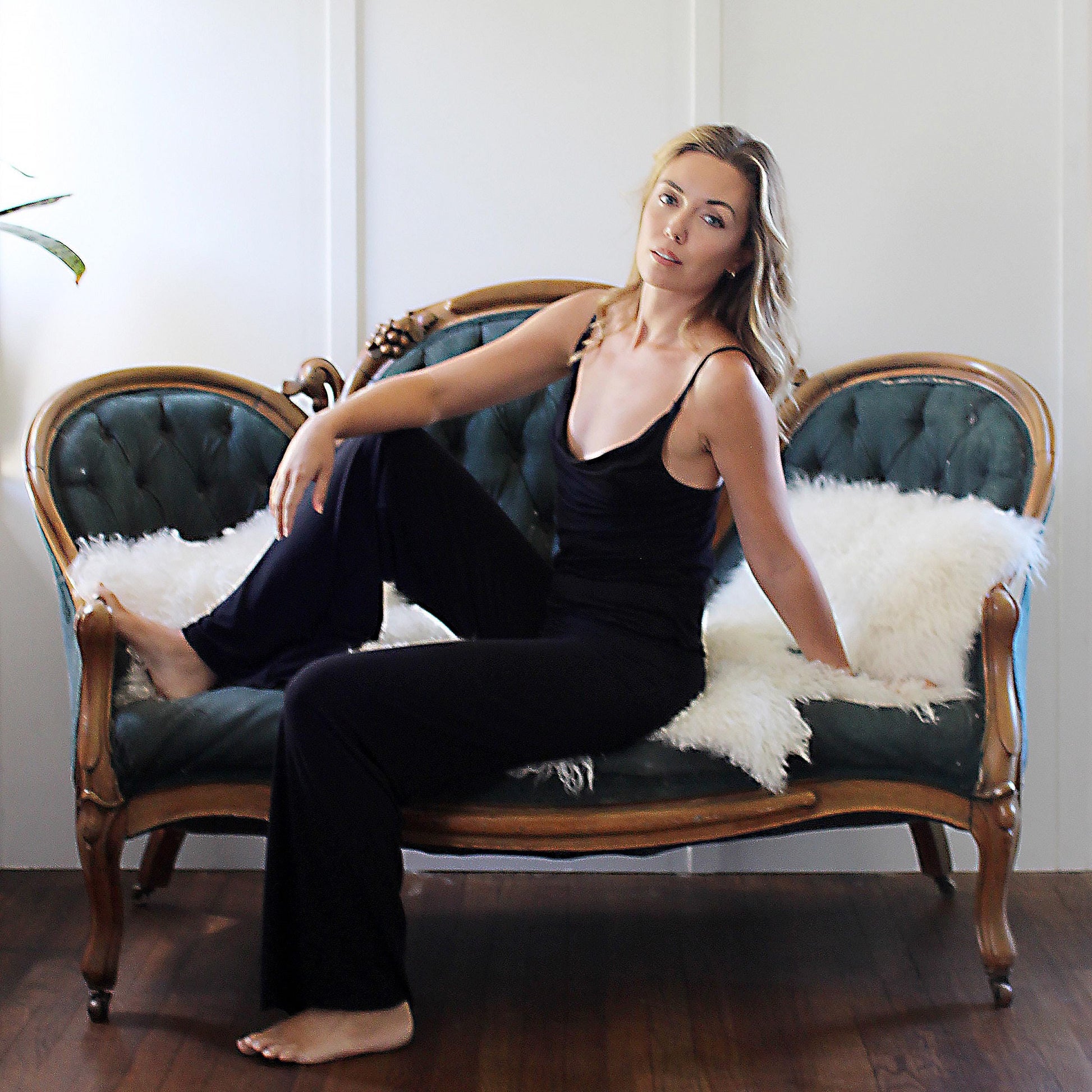 Bamboo Loungewear Set with Camisole and Pants - Homeland Harvest