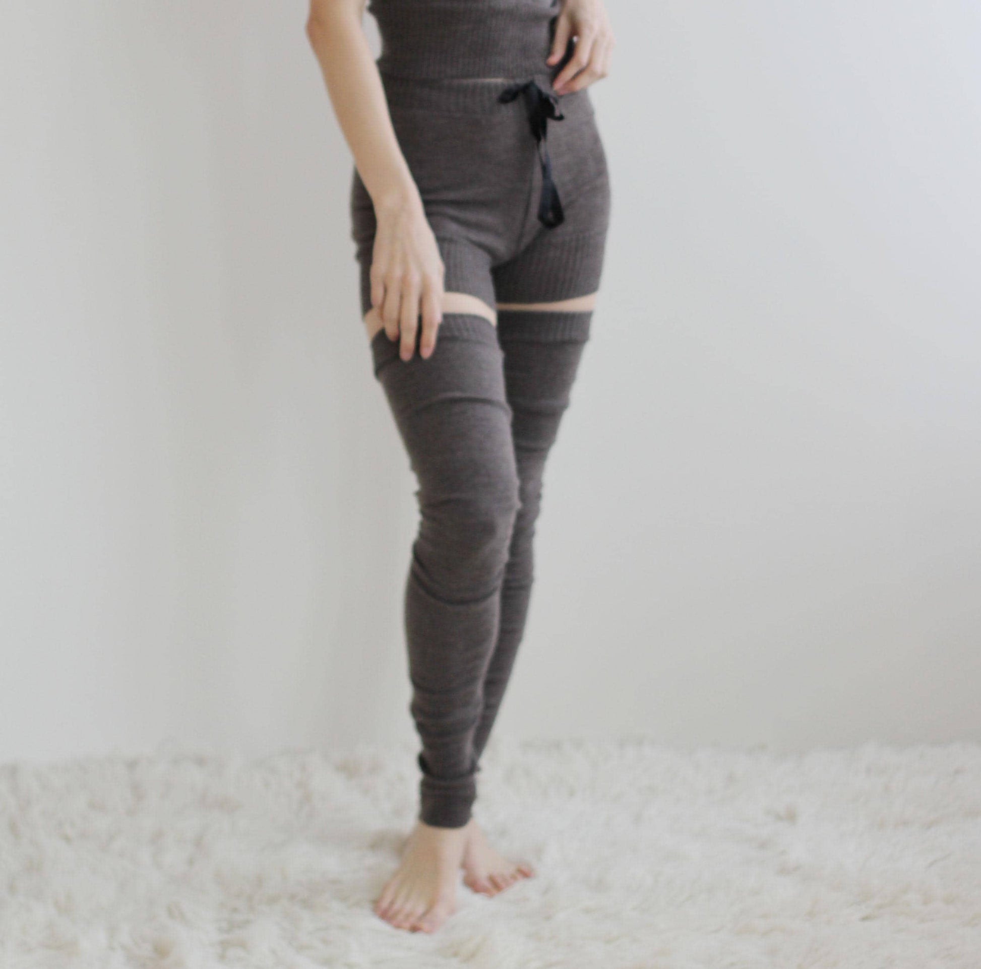 Merino Wool Over the Knee Stockings - Homeland Harvest