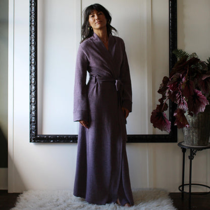 Long Merino Wool Robe - Homeland Harvest