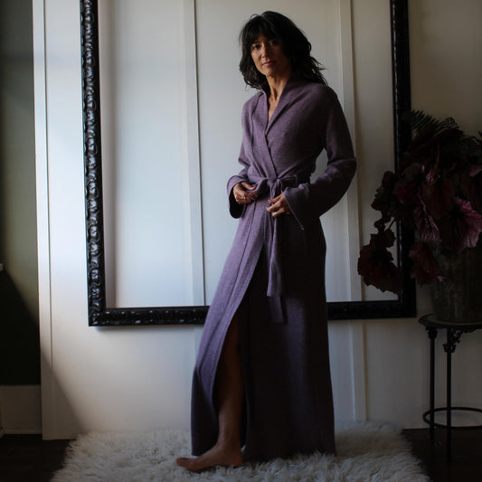 Long Merino Wool Robe - Homeland Harvest