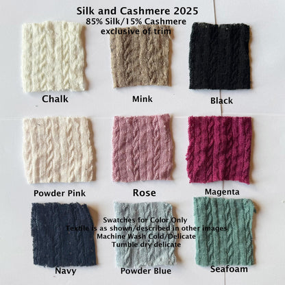 silk and cashmere shrug or wrap cardigan - Homeland Harvest