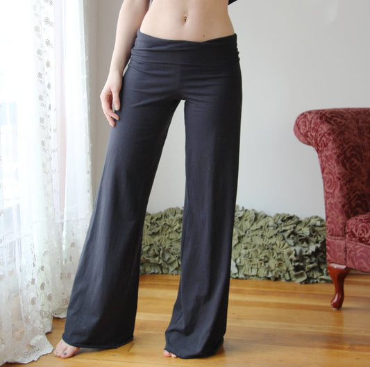 Organic Cotton Wide Leg Lounge Pants - Homeland Harvest