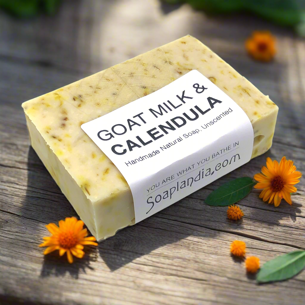 Goat Milk & Calendula Tea Soap, Unscented - Homeland Harvest