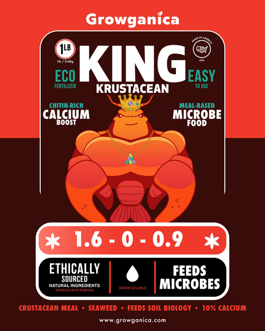 King Krustacean Organic Chitin Based Calcium Plant Supplement | Build Pest Resistance & Natural Immunity
