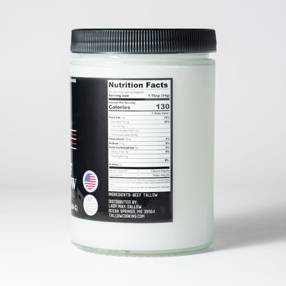 Premium Beef Tallow – 22oz Cooking Fat for Frying, Roasting & Searing
