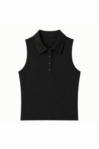 Lexy Organic Cotton Polo Tank
