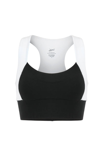 Neda Colorblock Organic Cotton Bra Top
