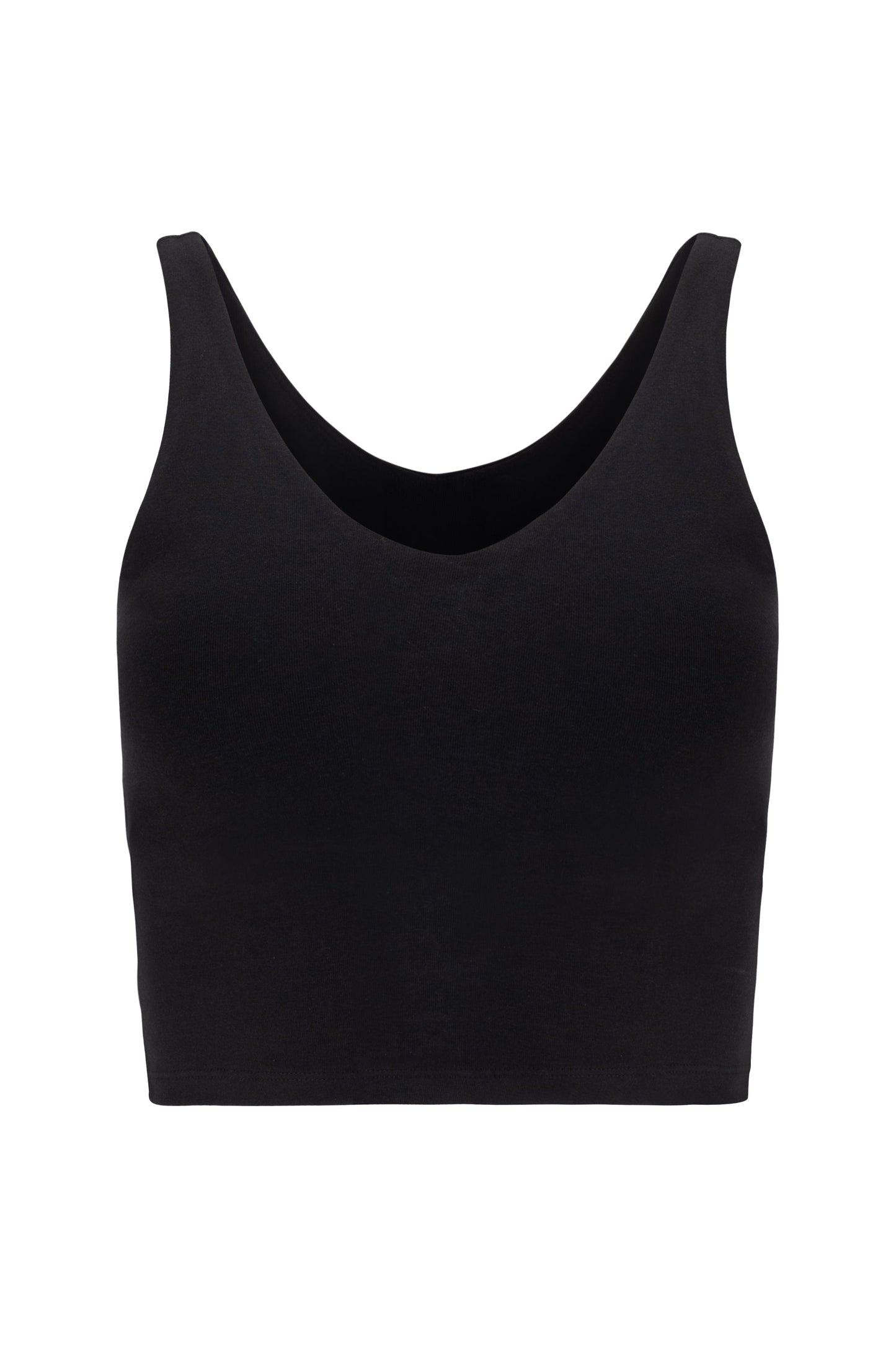V Neck Organic Cotton Crop Tank