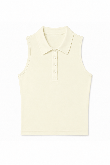Lexy Organic Cotton Polo Tank