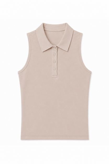 Lexy Organic Cotton Polo Tank